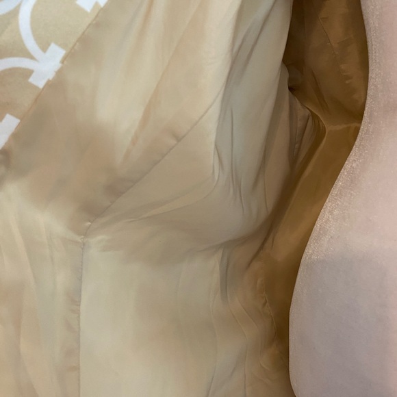 Talbots Woman Stretch Jacket, 3/4 Sleeves, Cream & White, Size 18W - Picture 4 of 12